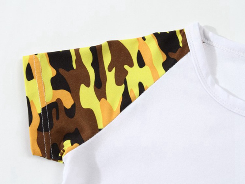 custom t-shirts online, kids cotton camouflage t-shirts 